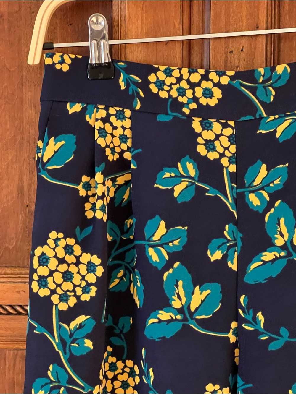 J.Crew navy floral wide-leg pants | Size 2 | Pockets | Like New - Picture 8 of 12